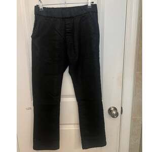 Bevy Flog Liat Pants Black Sz 29 Elastic Waist Slim Stretch Snake Print Jogger